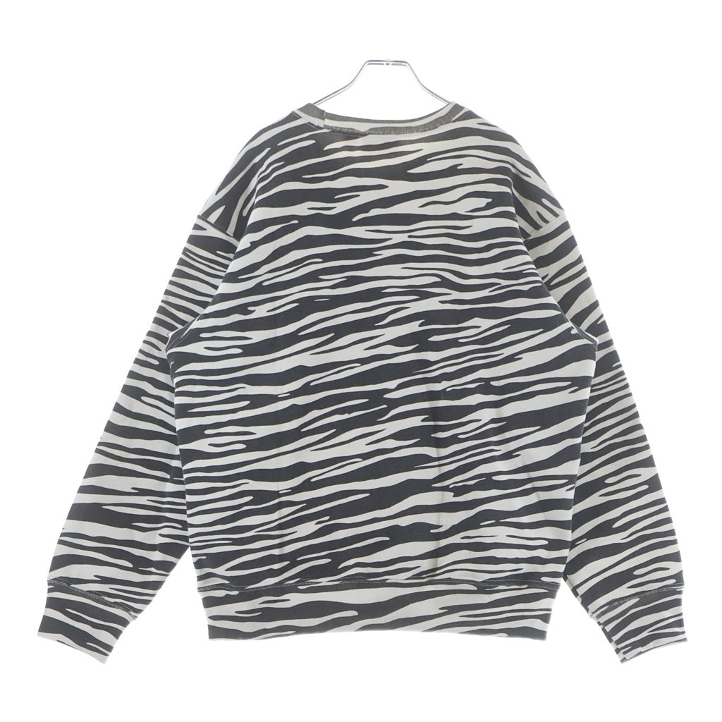 SUPREME(シュプリーム) 22AW Box Logo Crewneck Zebra ボックスロゴ ゼブラ柄 クルーネックスウェットシャツ トレーナー ホワイト/ブラック