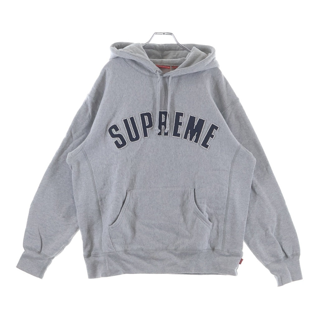 SUPREME(シュプリーム) 21AW Pearl Logo Hooded Sweatshirt パールロゴ スウェットプルオーバーパーカー グレー