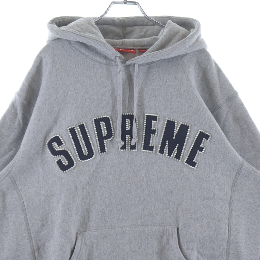 SUPREME(シュプリーム) 21AW Pearl Logo Hooded Sweatshirt パールロゴ スウェットプルオーバーパーカー グレー