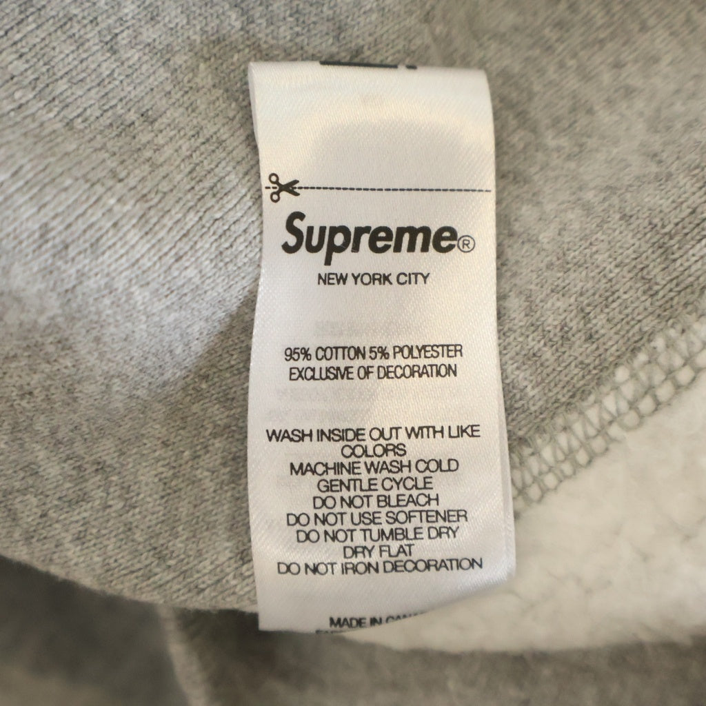 SUPREME(シュプリーム) 21AW Pearl Logo Hooded Sweatshirt パールロゴ スウェットプルオーバーパーカー グレー