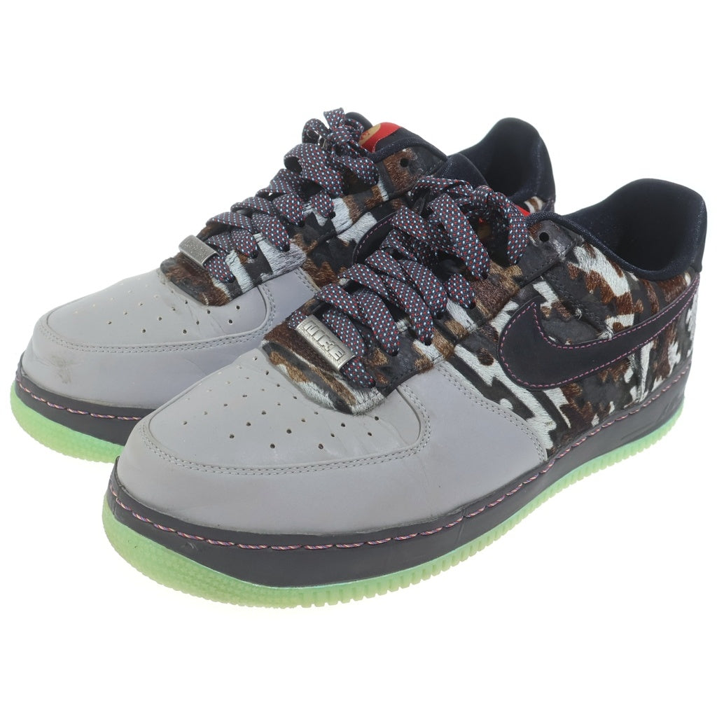 NIKE(ナイキ) 【2009年製】AIR FORCE 1 COMFORT PRM YEAR OF THE HORSE 647592-001 エアフォース1 干支 午年 ローカットスニーカー グレー/ブラック US10.5/28.5cm