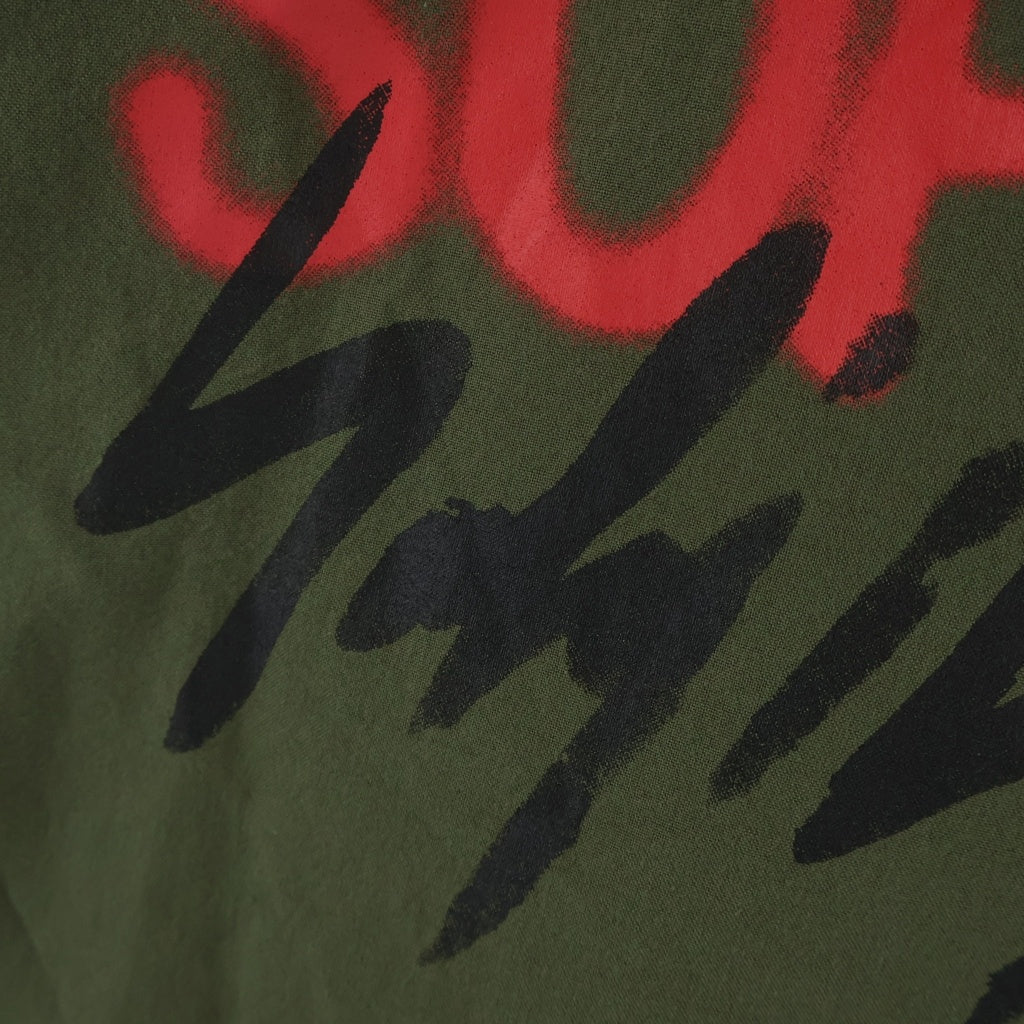 SUPREME(シュプリーム) 20AW ×Yohji Yamamoto Parka プリントロゴ ミリタリーコート パーカー カーキ
