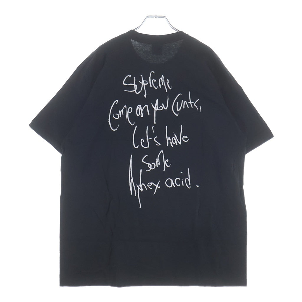 SUPREME(シュプリーム) 25SS Aphex Twin Windowlicker Tee エイフェックスツインウィンドウリッカー プリントロゴ 半袖Tシャツ カットソー ブラック