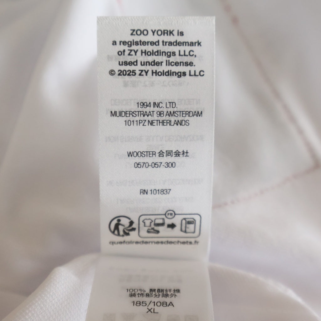SUPREME(シュプリーム) 25SS Zoo York Soccer Jersey ズーヨーク サッカージャージ 総柄ロゴ 半袖ポロシャツ ホワイト