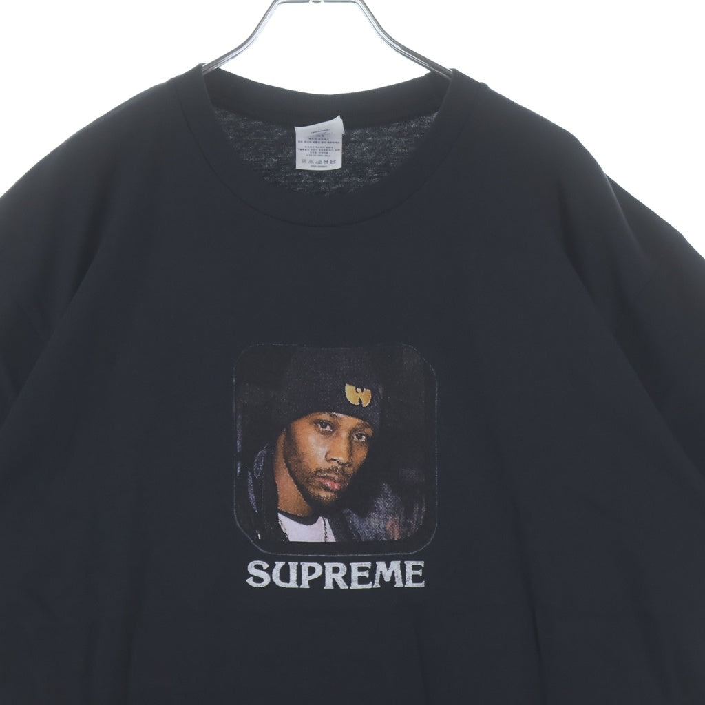 SUPREME(シュプリーム) 25AW x Wu-Tang RZA Tee ウータンキラウン RZA プリントロゴ 半袖Tシャツ カットソー ブラック