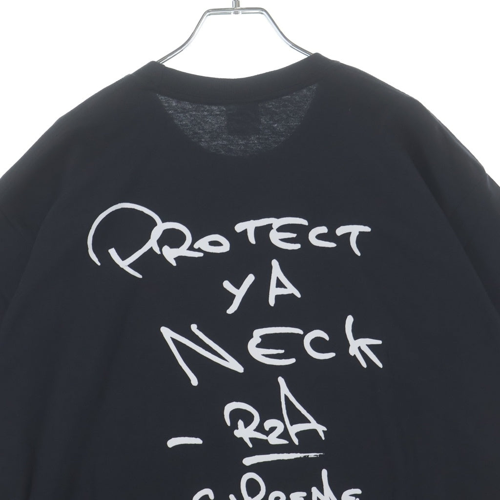 SUPREME(シュプリーム) 25AW x Wu-Tang RZA Tee ウータンキラウン RZA プリントロゴ 半袖Tシャツ カットソー ブラック