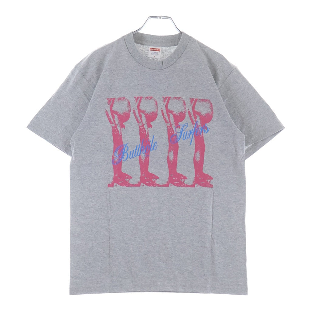 SUPREME(シュプリーム) 21SS Butthole Surfers Tee バットホールサーファーズ プリントロゴ 半袖Tシャツ カットソー グレー