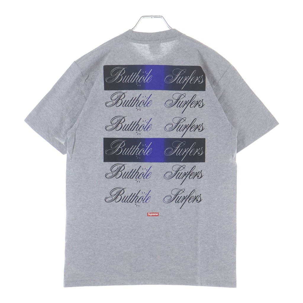 SUPREME(シュプリーム) 21SS Butthole Surfers Tee バットホールサーファーズ プリントロゴ 半袖Tシャツ カットソー グレー