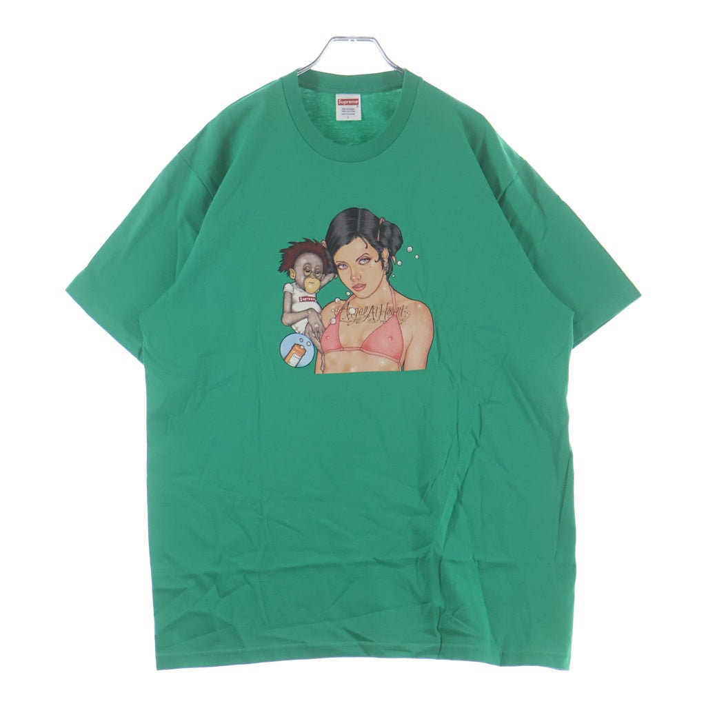 SUPREME(シュプリーム) 25AW Angel Tee エンジェル プリントロゴ 半袖Tシャツ カットソー グリーン