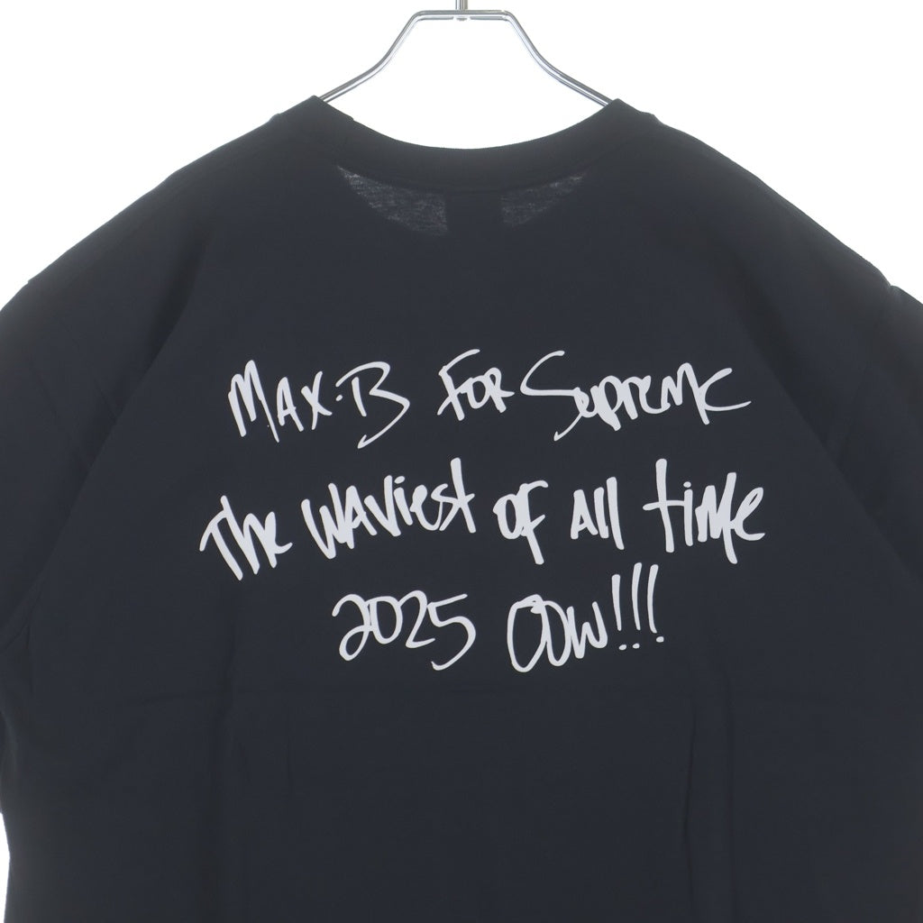 SUPREME(シュプリーム) 25SS Max B Tee マックスビー プリントロゴ 半袖Tシャツ カットソー ブラック