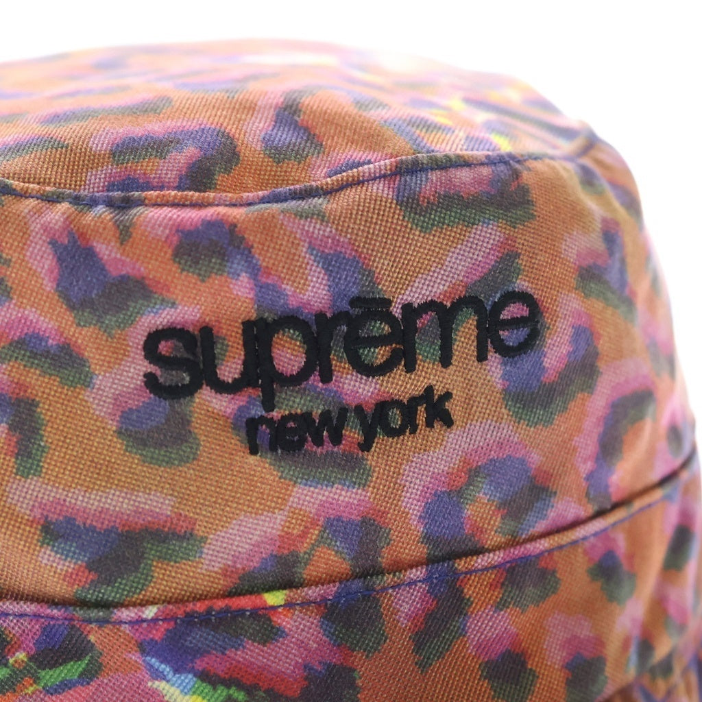 SUPREME(シュプリーム) 24AW Classic Logo Crusher CAMO カモ柄クラシックロゴ クラッシャー デニムバケットハット マルチカラー