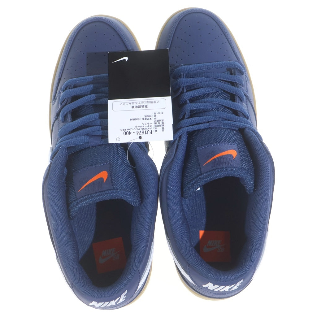 NIKE(ナイキ) DUNK LOW PRO ISO ORANGE LABEL FJ1674-400 ダンク ISO オレンジラベル ローカットスニーカー ネイビー US10.5/28.5cm