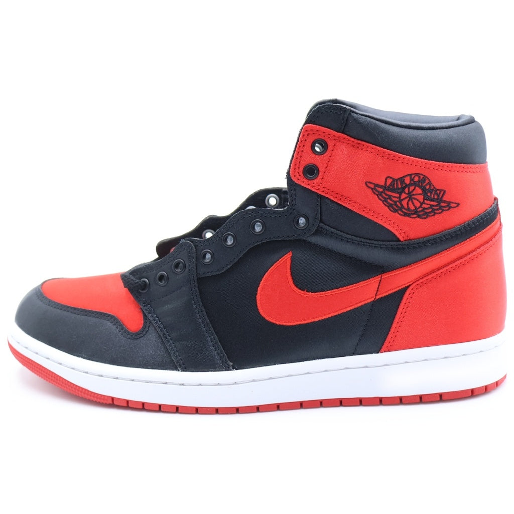 NIKE(ナイキ) WMNS AIR JORDAN 1 HIGH OG SATIN BRED FD4810-061 ウィメンズ エアジョーダン1 サテンブレッド ハイカットスニーカー ブラック/レッド US W12/29cm