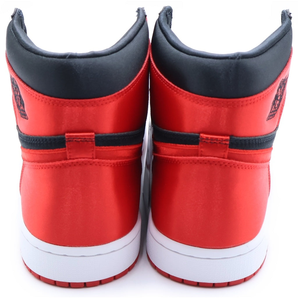 NIKE(ナイキ) WMNS AIR JORDAN 1 HIGH OG SATIN BRED FD4810-061 ウィメンズ エアジョーダン1 サテンブレッド ハイカットスニーカー ブラック/レッド US W12/29cm