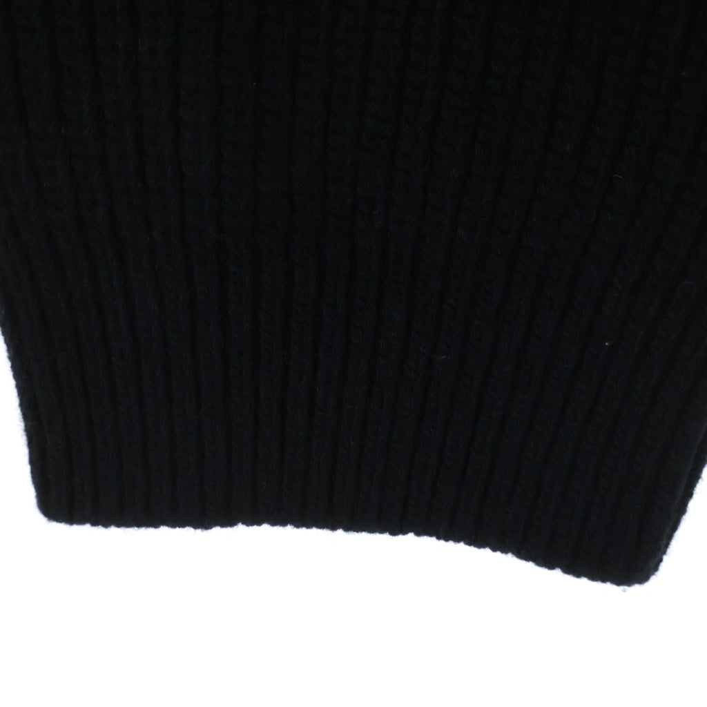 CELINE(セリーヌ) 21AW Embroidery Over Size Sweater エンブロイダリーロゴ オーバーサイズニットセーター ブラック 2A19R423P