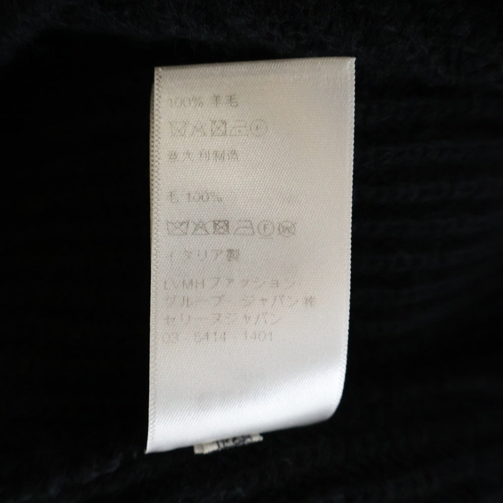 CELINE(セリーヌ) 21AW Embroidery Over Size Sweater エンブロイダリーロゴ オーバーサイズニットセーター ブラック 2A19R423P