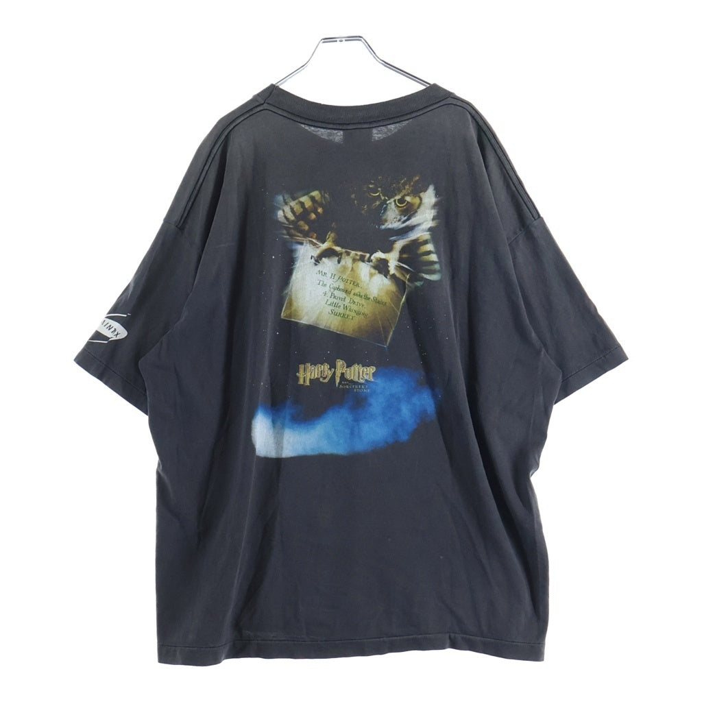 SAINT MICHAEL(セントマイケル) 25AW HP_SS TE ヴィンテージ加工 ムービー プリントロゴ 半袖Tシャツ カットソー グレー SM-HR1-0000-C45