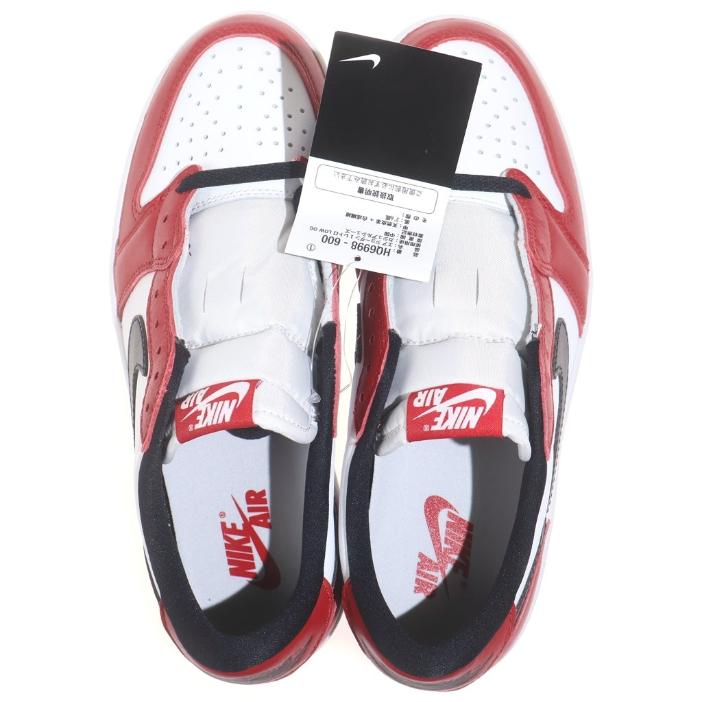 NIKE(ナイキ) AIR JORDAN 1 RETRO LOW OG CHICAGO HQ6998-600 エアジョーダン1 レトロ シカゴ ローカットスニーカー ホワイト/レッド US8.5/26.5cm