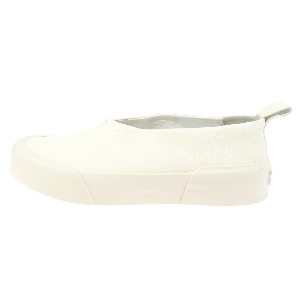 JIL SANDER(ジルサンダー) レザープラットフォームスニーカー スリッポン ホワイト