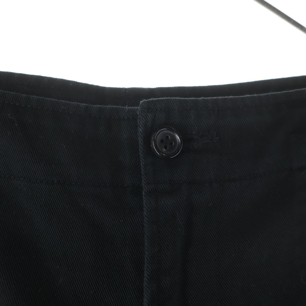 Porter Classic(ポータークラシック) コットンワイドパンツ トラウザー ブラック