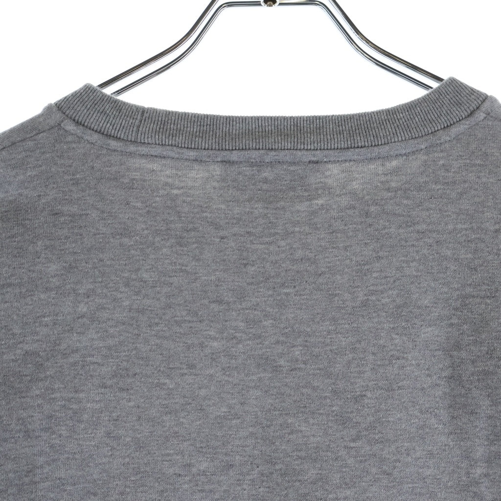 A.P.C(アーペーセー) スウェットライク ロングスリーブ ステンシルロゴ長袖Tシャツ カットソー グレー 24252-1-95851