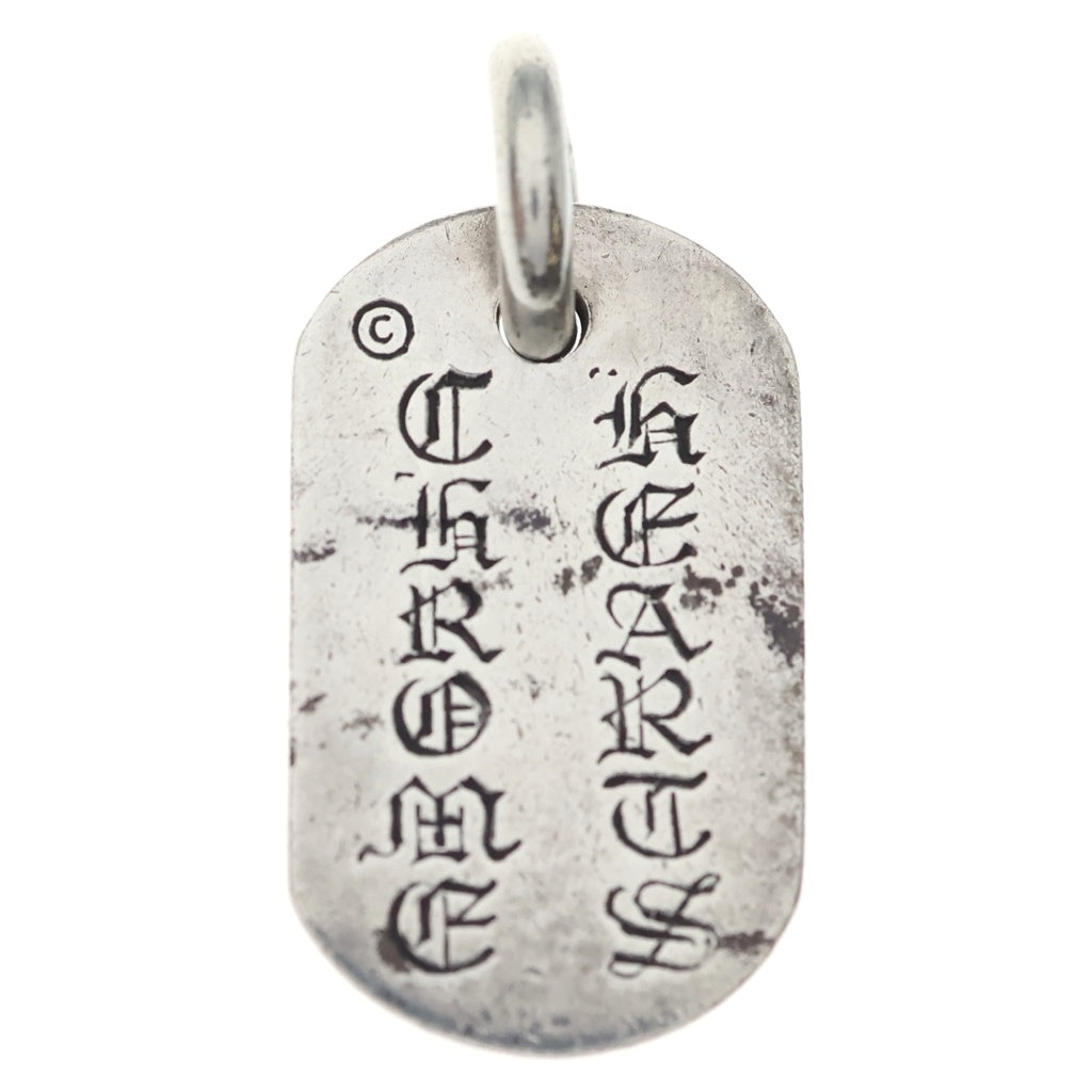 CHROME HEARTS(クロムハーツ) RAISED FRRL DOGTAG レイズドフローラルクロス ドッグタグ ペンダントトップ シルバー BCA302