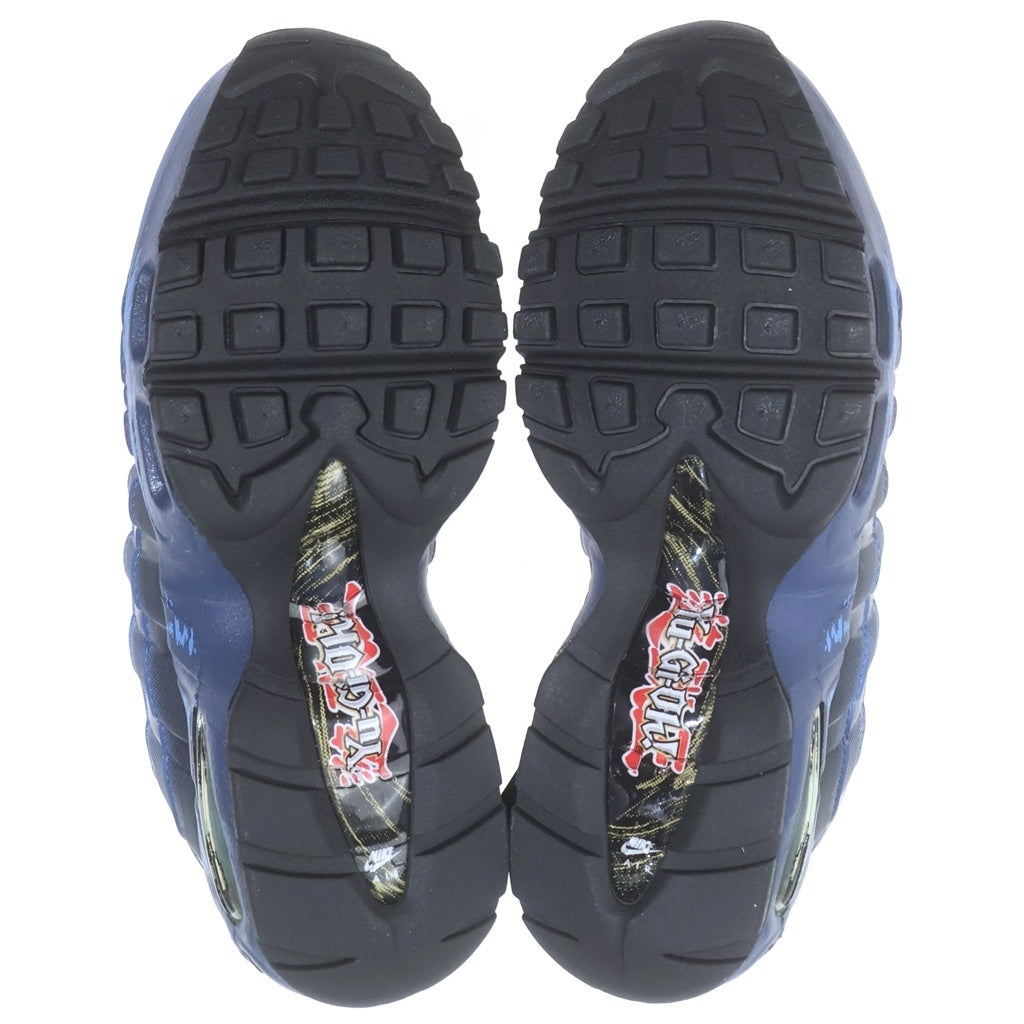 NIKE(ナイキ) ×Yu-Gi-Oh! AIR MAX 95 AIR MUSCLE JOEY II7404-400 遊戯王 エアマックス95 エアマッスル ジョーイ ローカットスニーカー ネイビー US5/23.5cm レディース