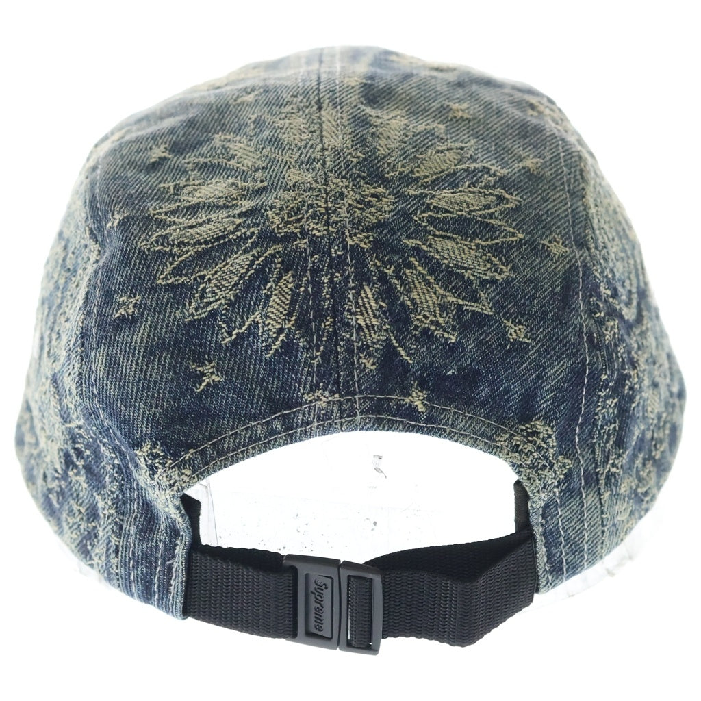 SUPREME(シュプリーム) 25SS Bandana Jacquard Denim Camp Cap バンダナ柄 ジャガードロゴ デニムキャンプキャップ 帽子 インディゴ