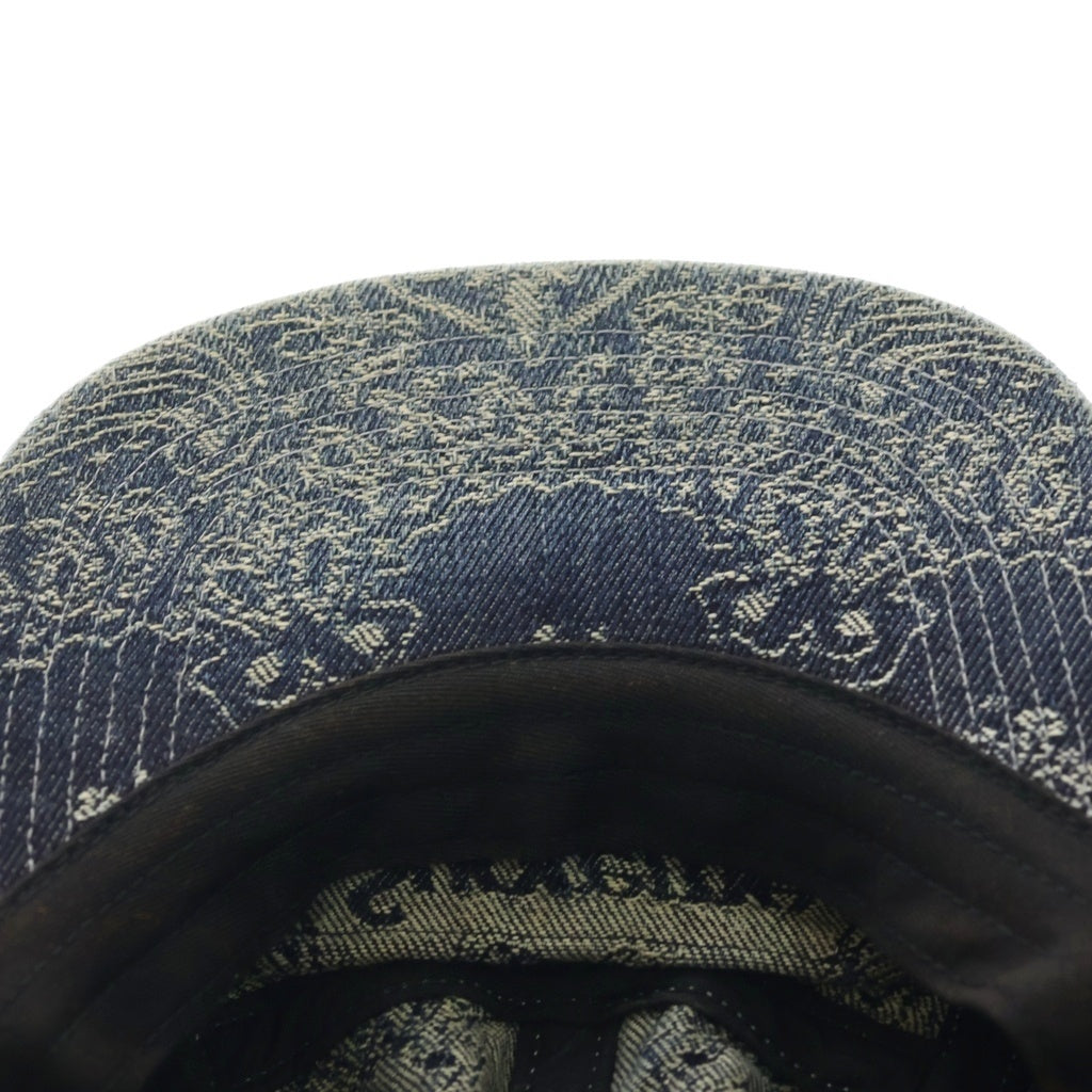 SUPREME(シュプリーム) 25SS Bandana Jacquard Denim Camp Cap バンダナ柄 ジャガードロゴ デニムキャンプキャップ 帽子 インディゴ