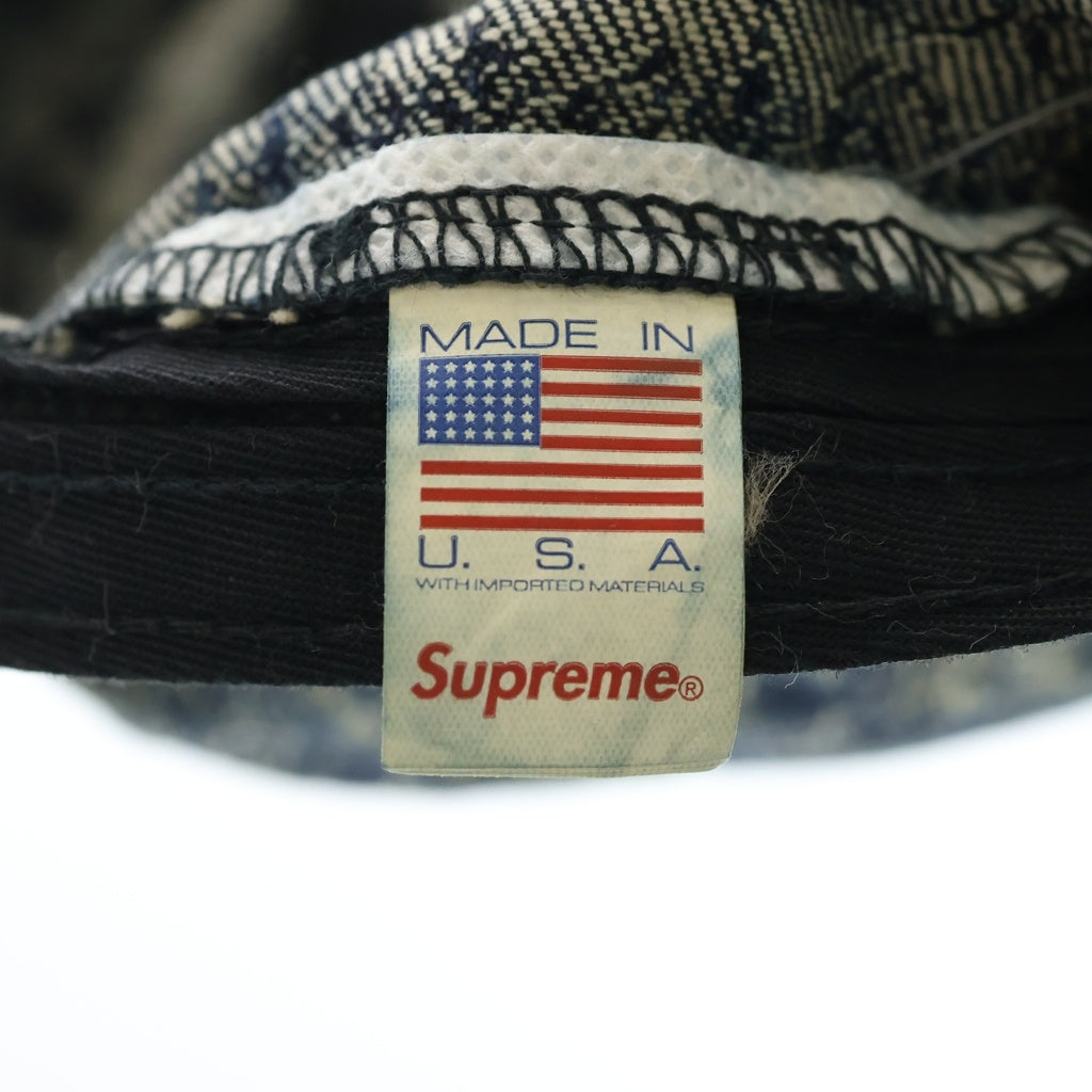 SUPREME(シュプリーム) 25SS Bandana Jacquard Denim Camp Cap バンダナ柄 ジャガードロゴ デニムキャンプキャップ 帽子 インディゴ