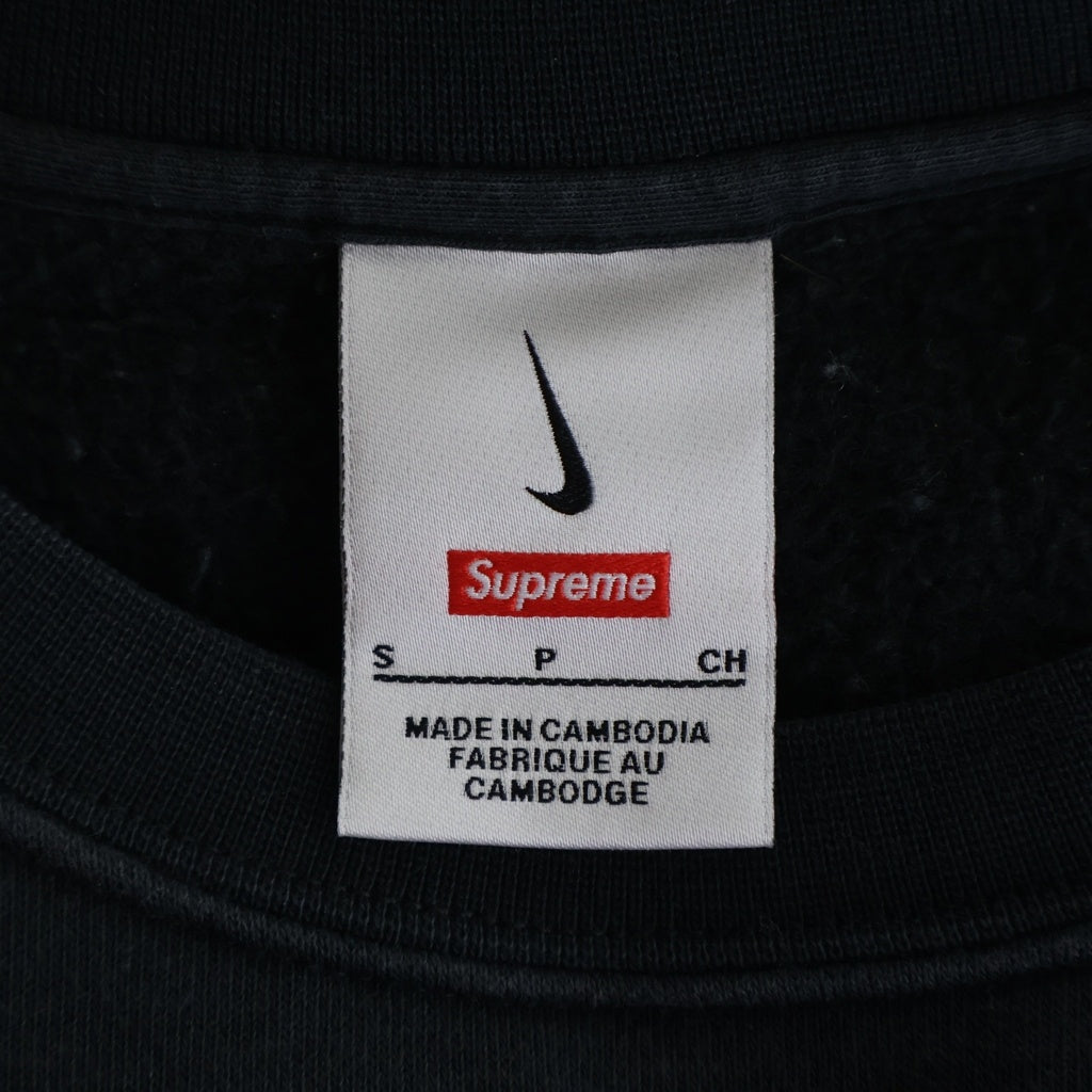 SUPREME(シュプリーム) 22SS ×Nike Arc Crewneck ナイキ アーチロゴ スウェットクルーネックシャツ トレーナー ブラック DM1776-010