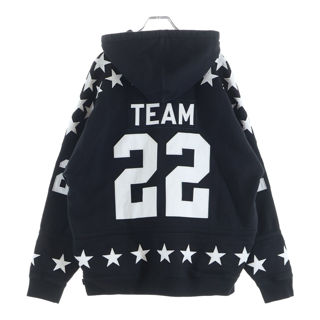 SUPREME(シュプリーム) 22AW Hockey Hoodie Sweatshirt パッチロゴ スウェットフーデッドシャツ プルオーバーパーカー ブラック