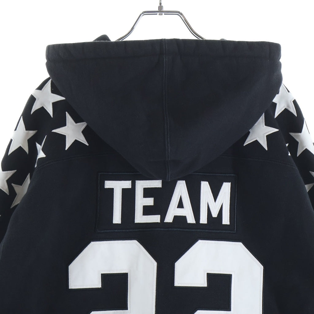 SUPREME(シュプリーム) 22AW Hockey Hoodie Sweatshirt パッチロゴ スウェットフーデッドシャツ プルオーバーパーカー ブラック