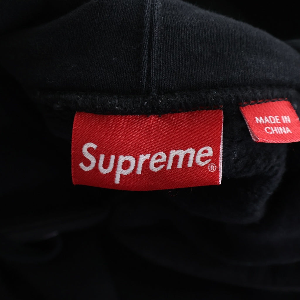 SUPREME(シュプリーム) 22SS Ambigram Hooded Sweatshirt アンビグラム刺繍ロゴ スウェットフーデッドシャツ プルオーバーパーカー ブラック