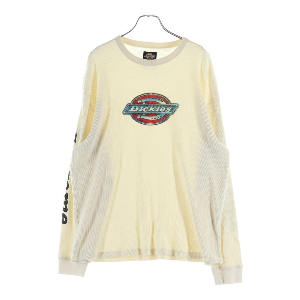 SUPREME(シュプリーム) x Dickies Thermal ディッキーズ プリントロゴ サーマル 長袖Tシャツ カットソー ベージュ