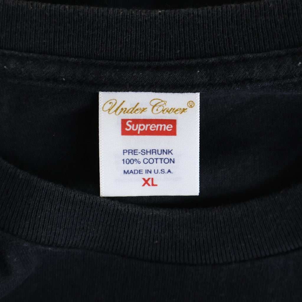 SUPREME(シュプリーム) 23SS ×UNDERCOVER FACE TEE アンダーカバー フェイス プリントロゴ 半袖Tシャツ カットソー ブラック