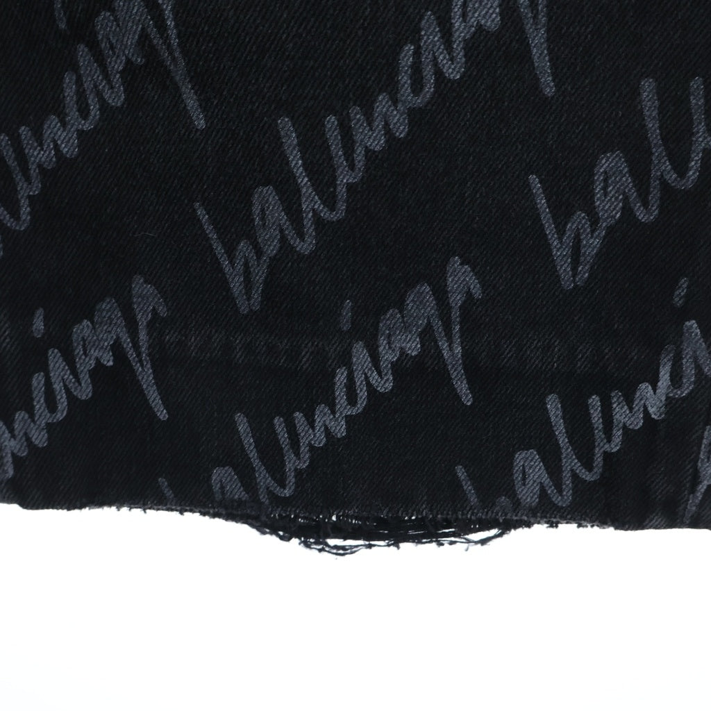 BALENCIAGA(バレンシアガ) ダメージ加工デニムパンツ ブラック 600235 TMW21