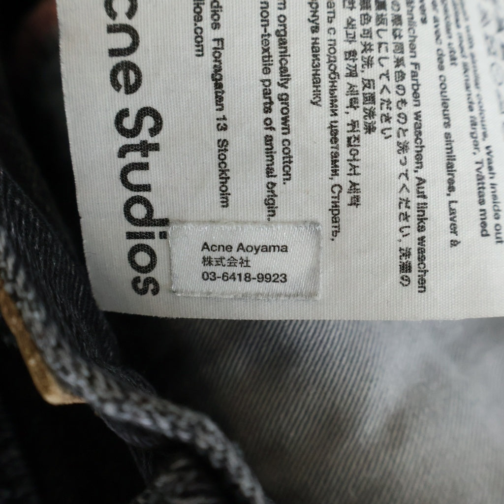 Acne Studios(アクネ ストゥディオズ) 2022 リラックスフィットジーンズ ワイドデニムパンツ ブラック A00392