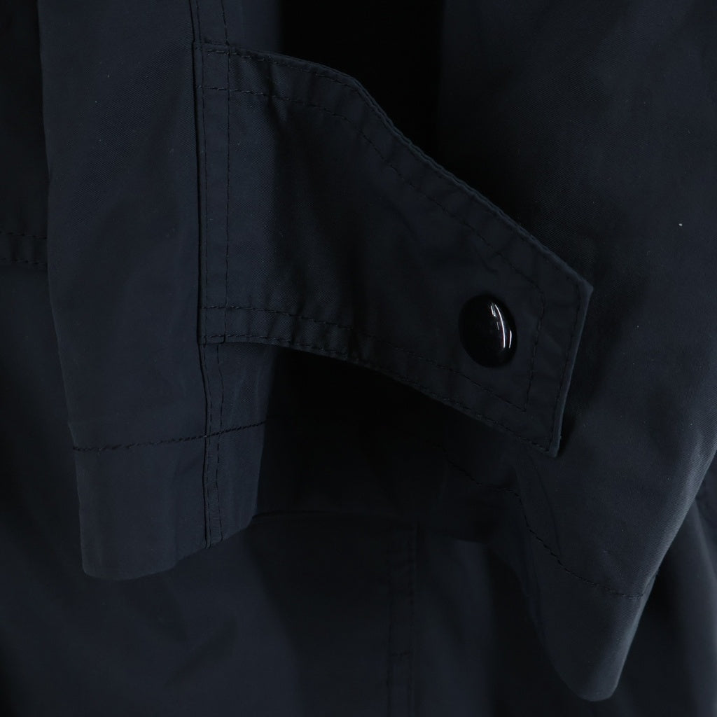 BALENCIAGA(バレンシアガ) プリントロゴ オーバーサイズモッズコート ブラック 505145 TXD12