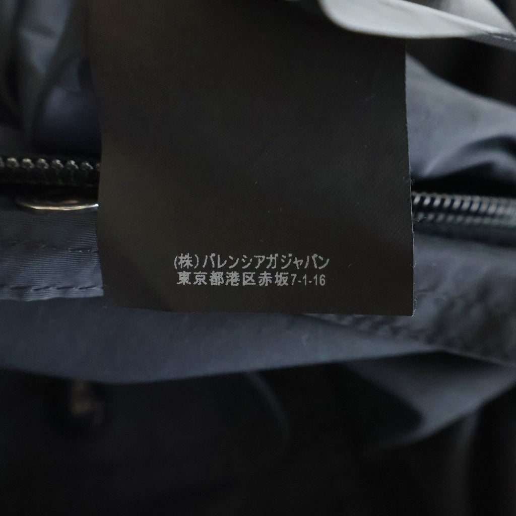 BALENCIAGA(バレンシアガ) プリントロゴ オーバーサイズモッズコート ブラック 505145 TXD12