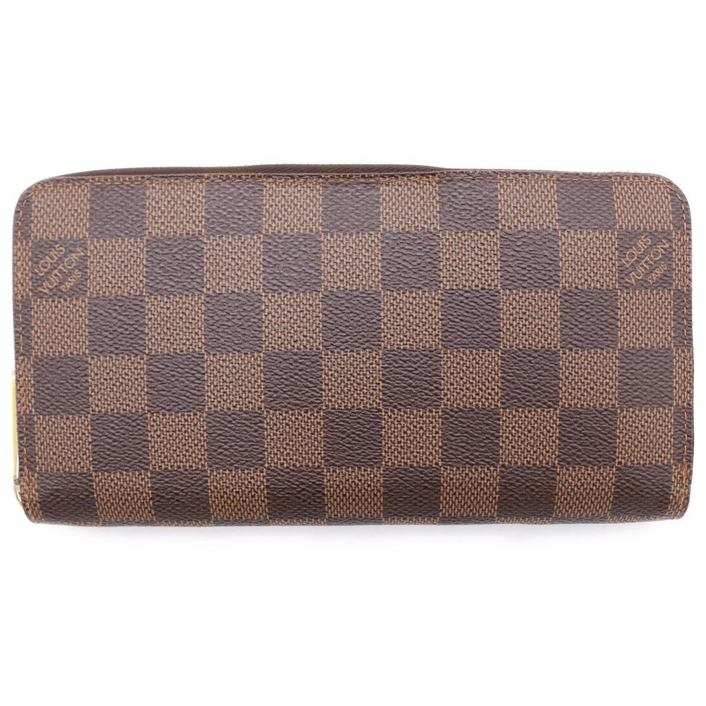 LOUIS VUITTON(ルイヴィトン) ダミエ ジッピーウォレット ラウンドファスナー 長財布 ブラウン N60015 レディース