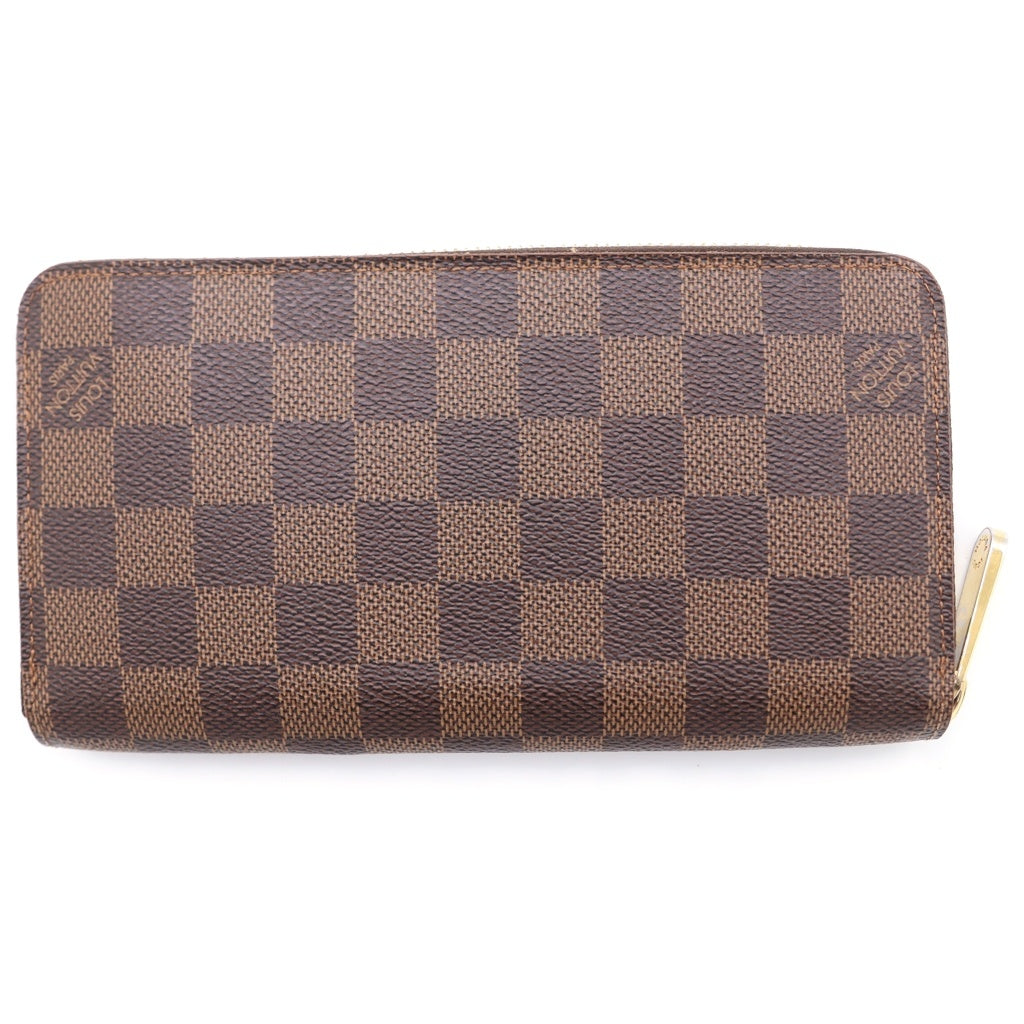 LOUIS VUITTON(ルイヴィトン) ダミエ ジッピーウォレット ラウンドファスナー 長財布 ブラウン N60015 レディース