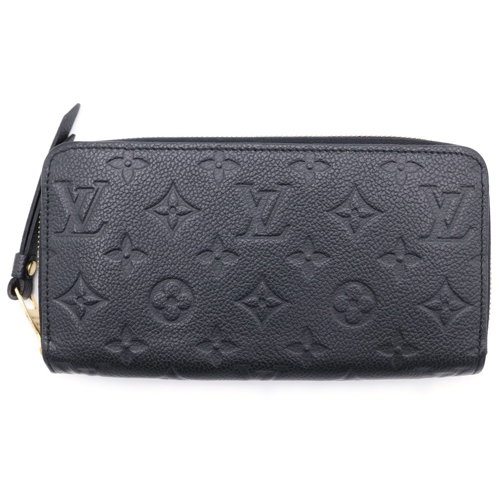 LOUIS VUITTON(ルイヴィトン) モノグラムアンプラント ノワール ジッピーウォレット 長財布 ブラック M61864 レディース