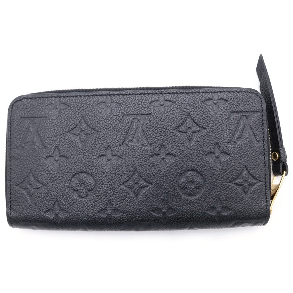 LOUIS VUITTON(ルイヴィトン) モノグラムアンプラント ノワール ジッピーウォレット 長財布 ブラック M61864 レディース