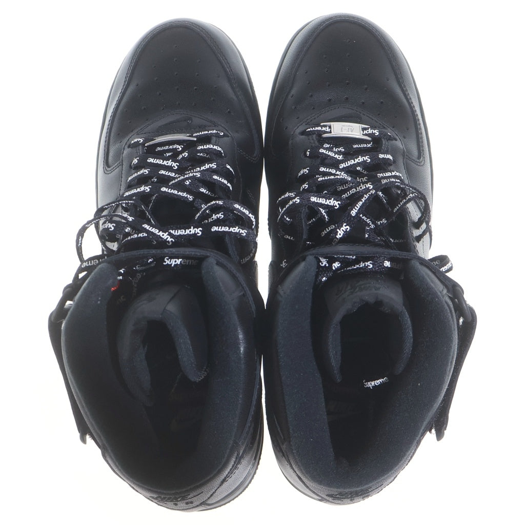 SUPREME(シュプリーム) ×NIKE AIR FORCE 1 MID BLACK FZ8784-001 ナイキ エアフォースワン ミッドカットスニーカー ブラック US10.5/28.5cm