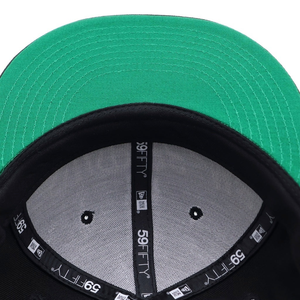 SUPREME(シュプリーム) 18AW ×NEW ERA Classic Script Cap ニューエラ クラシックスクリプト刺繍ロゴ ベースボールキャップ 帽子 ブラック