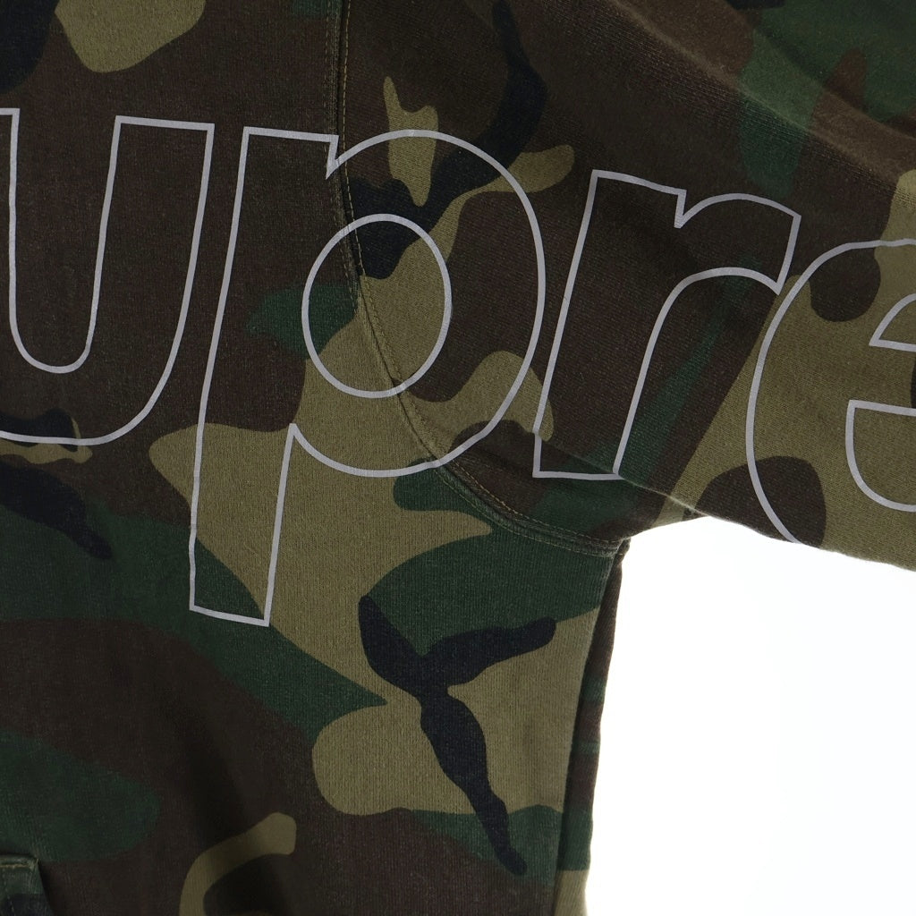 SUPREME(シュプリーム) 21AW Reflective Hooded Sweatshirt カモ柄 リフレクティブ スウェットプルオーバーパーカー マルチカラー