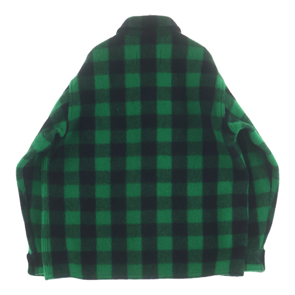 SUBCULTURE(サブカルチャー) 24AW BUFFALO CHECK JACKET バッファロー ウールチェックジャケット ブラック/グリーン SCJK-A2404