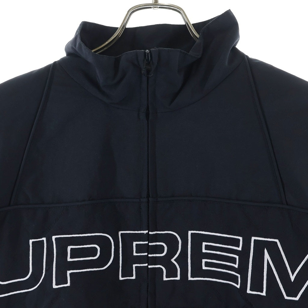 SUPREME(シュプリーム) 22AW Jacquard Panel Track Jacket ジャガードパネル ナイロントラックジャケット ブラック