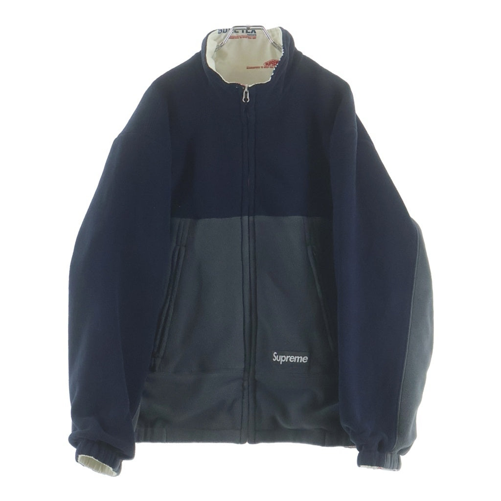 SUPREME(シュプリーム) 22SS GORE-TEX Reversible Polartec Lined Jacket ゴアテックス ポーラテック リバーシブル フリースジャケット グレー/ネイビー/ホワイト